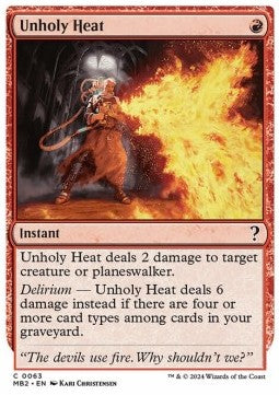 Unholy Heat⁣ - Mystery Booster 2⁣ (Common)⁣ [63]