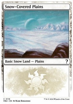 Snow-Covered Plains⁣ - Mystery Booster 2⁣ (Land)⁣ [116]