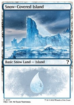 Snow-Covered Island⁣ - Mystery Booster 2⁣ (Land)⁣ [117]