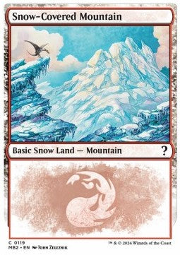 Snow-Covered Mountain⁣ - Mystery Booster 2⁣ (Land)⁣ [119]