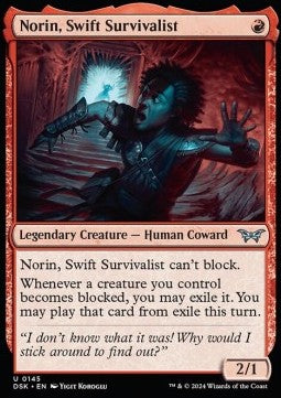 Norin, Swift Survivalist⁣ - Duskmourn: House of Horror⁣ (Uncommon)⁣ [145]
