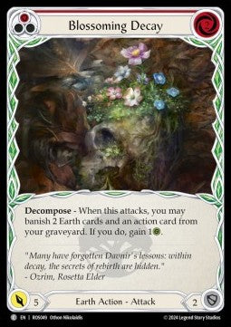 Blossoming Decay (Red) (Rainbow Foil)⁣ - Rosetta⁣ (Common)⁣ [049]