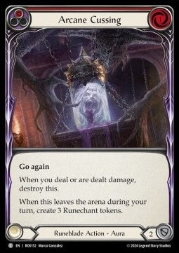 Arcane Cussing (Red) (Rainbow Foil)⁣ - Rosetta⁣ (Common)⁣ [152]