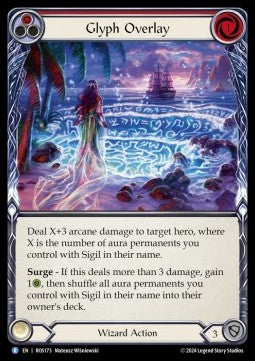 Glyph Overlay (Red) (Rainbow Foil)⁣ - Rosetta⁣ (Rare)⁣ [173]