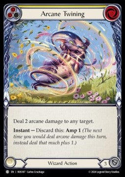 Arcane Twining (Yellow) (Rainbow Foil)⁣ - Rosetta⁣ (Common)⁣ [187]