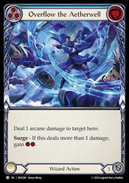 Overflow the Aetherwell (Blue) (Rainbow Foil)⁣ - Rosetta⁣ (Common)⁣ [200]