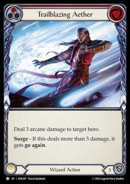 Trailblazing Aether (Red) (Rainbow Foil)⁣ - Rosetta⁣ (Common)⁣ [207]