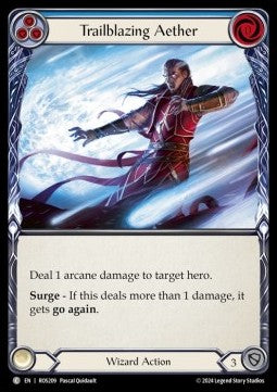 Trailblazing Aether (Blue) (Rainbow Foil)⁣ - Rosetta⁣ (Common)⁣ [209]
