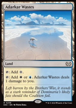 Adarkar Wastes⁣ - Commander: Duskmourn: House of Horror⁣ (Rare)⁣ [258]
