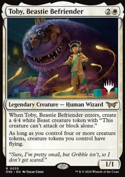 Toby, Beastie Befriender (V.2)⁣ - Duskmourn: House of Horror: Promos⁣ (Rare)⁣ [35]