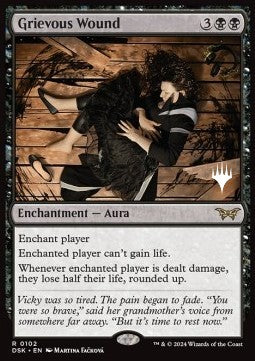 Grievous Wound (V.2)⁣ - Duskmourn: House of Horror: Promos⁣ (Rare)⁣ [102]