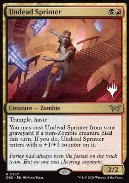 Undead Sprinter (V.2)⁣ - Duskmourn: House of Horror: Promos⁣ (Rare)⁣ [237]