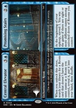Central Elevator // Promising Stairs (V.2)⁣ - Duskmourn: House of Horror: Promos⁣ (Rare)⁣ [44]
