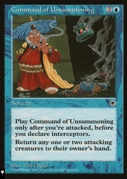 Command of Unsummoning⁣ - Mystery Booster 2: Reprints from Across Magic's History⁣ (Uncommon)