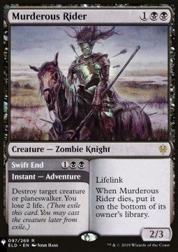 Murderous Rider // Swift End⁣ - Mystery Booster 2: Reprints from Across Magic's History⁣ (Rare)