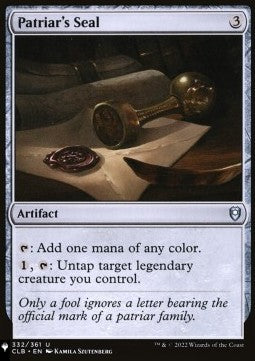 Patriar's Seal⁣ - Mystery Booster 2: Reprints from Across Magic's History⁣ (Uncommon)