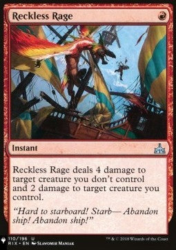 Reckless Rage⁣ - Mystery Booster 2: Reprints from Across Magic's History⁣ (Uncommon)