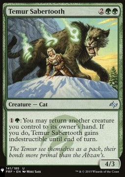 Temur Sabertooth⁣ - Mystery Booster 2: Reprints from Across Magic's History⁣ (Uncommon)