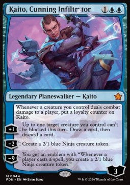 Kaito, Cunning Infiltrator⁣ - Magic: The Gathering Foundations⁣ (Mythic)⁣ [44]