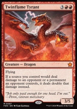 Twinflame Tyrant⁣ - Magic: The Gathering Foundations⁣ (Mythic)⁣ [97]
