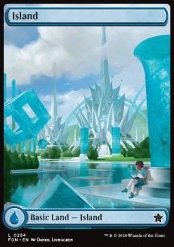 Island (V.1)⁣ - Magic: The Gathering Foundations: Extras⁣ (Land)⁣ [284]