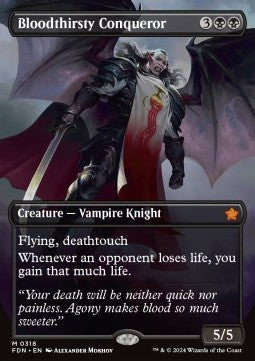 Bloodthirsty Conqueror (V.1)⁣ - Magic: The Gathering Foundations: Extras⁣ (Mythic)⁣ [318]