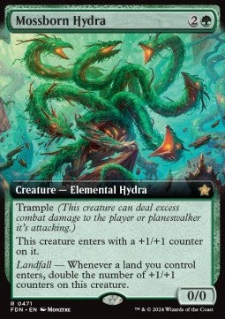 Mossborn Hydra (V.3)⁣ - Magic: The Gathering Foundations: Extras⁣ (Rare)⁣ [471]