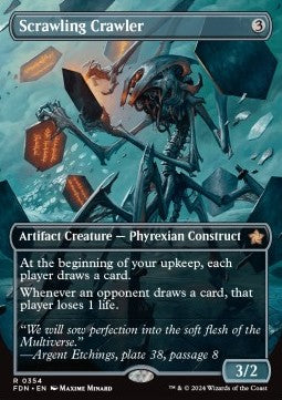 Scrawling Crawler (V.1)⁣ - Magic: The Gathering Foundations: Extras⁣ (Rare)⁣ [354]