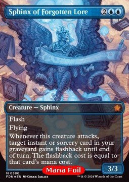 Sphinx of Forgotten Lore (V.2)⁣ - Magic: The Gathering Foundations: Extras⁣ (Mythic)⁣ [380]