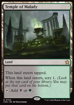 Temple of Malady⁣ - Magic: The Gathering Foundations: Starter Collection⁣ (Rare)⁣ [700]