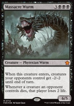 Massacre Wurm⁣ - Magic: The Gathering Foundations: Starter Collection⁣ (Mythic)⁣ [714]