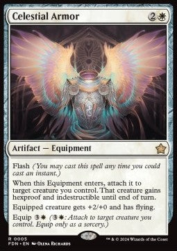 Celestial Armor⁣ - Magic: The Gathering Foundations⁣ (Rare)⁣ [5]
