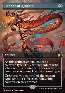 Banner of Kinship (V.1)⁣ - Magic: The Gathering Foundations: Extras⁣ (Rare)⁣ [352]