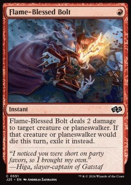 Flame-Blessed Bolt⁣ - Foundations Jumpstart⁣ (Common)⁣ [551]