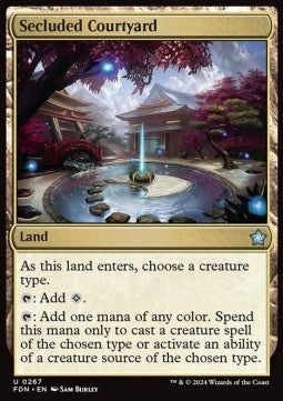 Secluded Courtyard⁣ - Magic: The Gathering Foundations⁣ (Uncommon)⁣ [267]