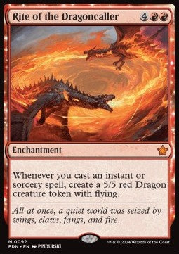 Rite of the Dragoncaller⁣ - Magic: The Gathering Foundations⁣ (Mythic)⁣ [92]