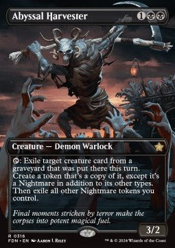 Abyssal Harvester (V.1)⁣ - Magic: The Gathering Foundations: Extras⁣ (Rare)⁣ [316]