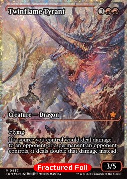 Twinflame Tyrant (V.4) - Magic: The Gathering Foundations: Extras (Mythic) [XFDN-437]