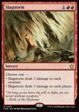 Slagstorm (V.1)⁣ - Magic: The Gathering Foundations: Promos⁣ (Rare)⁣ [207]
