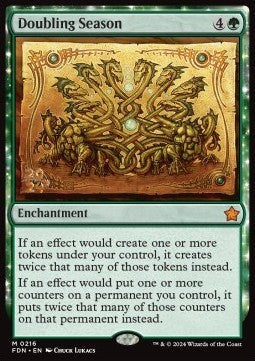 Doubling Season (V.1)⁣ - Magic: The Gathering Foundations: Promos⁣ (Mythic)⁣ [216]