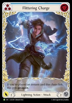 Flittering Charge (Blue) (Extended Art Rainbow Foil)⁣ - LGS Promos⁣ (Promo)⁣ [339]