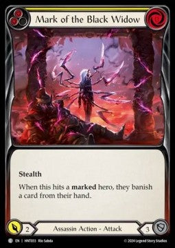 Mark of the Black Widow (Yellow) (Rainbow Foil)⁣ - The Hunted⁣ (Common)⁣ [033]