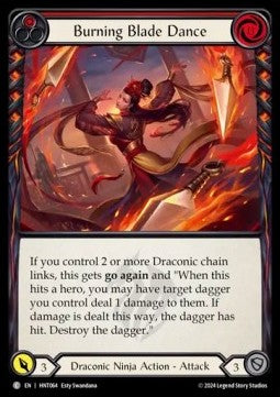 Burning Blade Dance (Rainbow Foil)⁣ - The Hunted⁣ (Common)⁣ [064]
