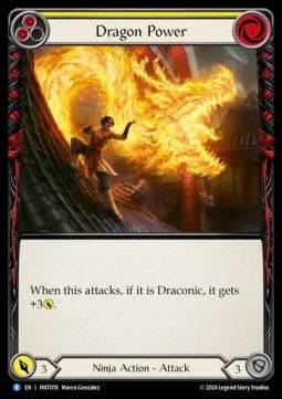 Dragon Power (Yellow) (Rainbow Foil)⁣ - The Hunted⁣ (Rare)⁣ [078]