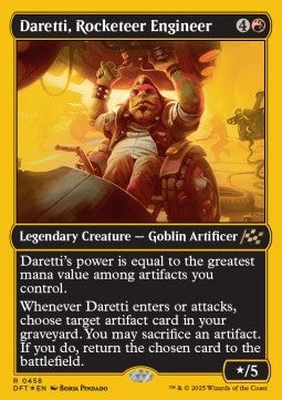Daretti, Rocketeer Engineer⁣ - Aetherdrift: First-Place⁣ (Rare)⁣ [458]