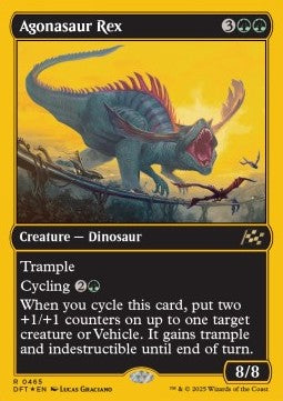 Agonasaur Rex (V.1)⁣ - Aetherdrift: First-Place⁣ (Rare)⁣ [465]