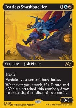 Fearless Swashbuckler (V.1)⁣ - Aetherdrift: First-Place⁣ (Rare)⁣ [481]