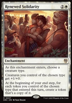 Renewed Solidarity - Commander: Aetherdrift (Rare) [DRC-7]