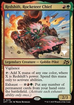 Redshift, Rocketeer Chief (V.2)⁣ - Aetherdrift: Promos⁣ (Rare)⁣ [218]