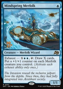 Mindspring Merfolk (V.1)⁣ - Aetherdrift: Promos⁣ (Rare)⁣ [51]